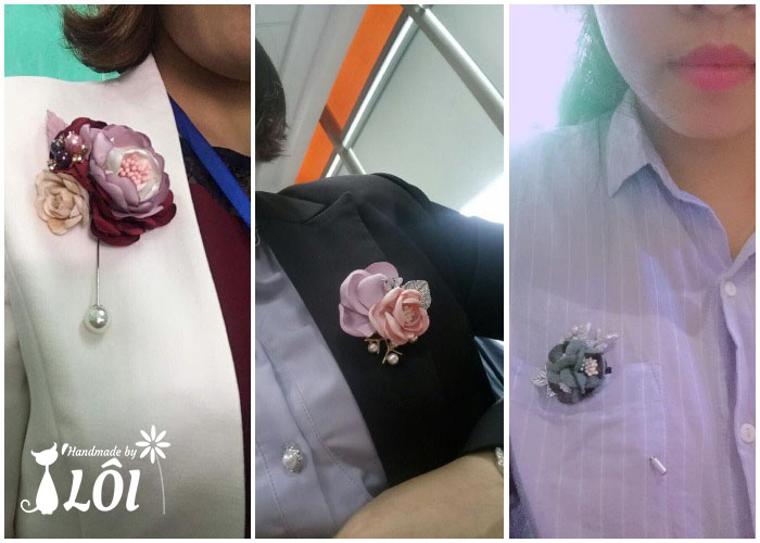 Hoa hồng cài áo 