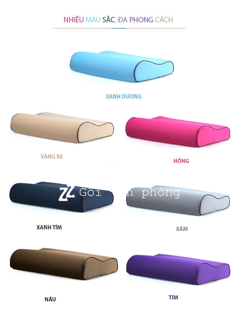 Màu vỏ gối vải