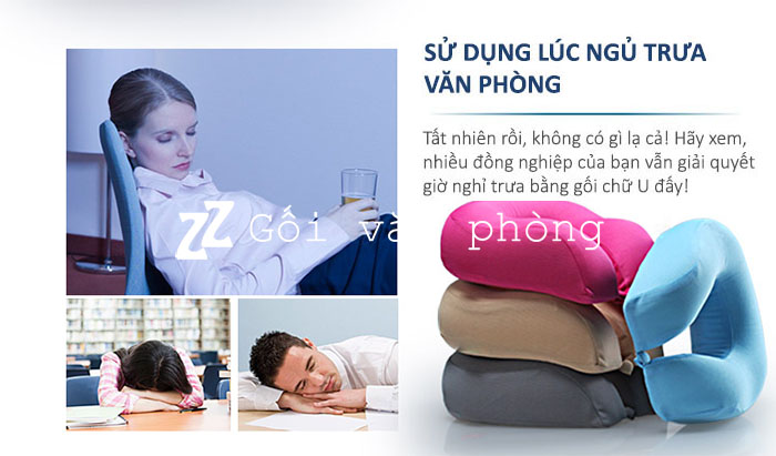 Gối cổ ngủ trưa văn phòng