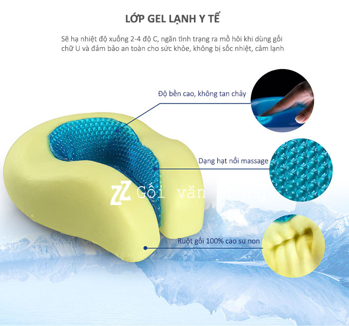 Ruột gối cao su non gel lạnh