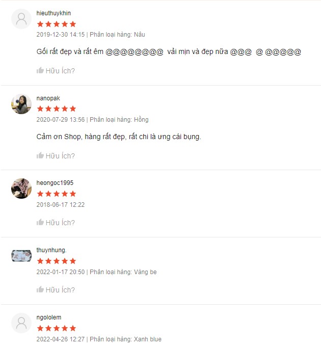 Đánh giá gối kê cổ