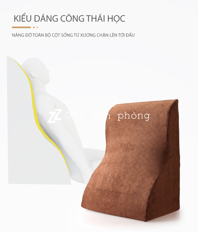 gối ngồi trên giường