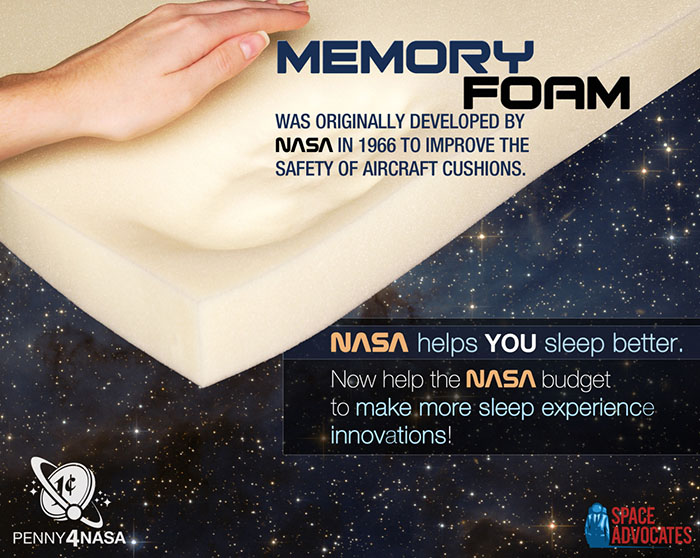Memory foam NASA