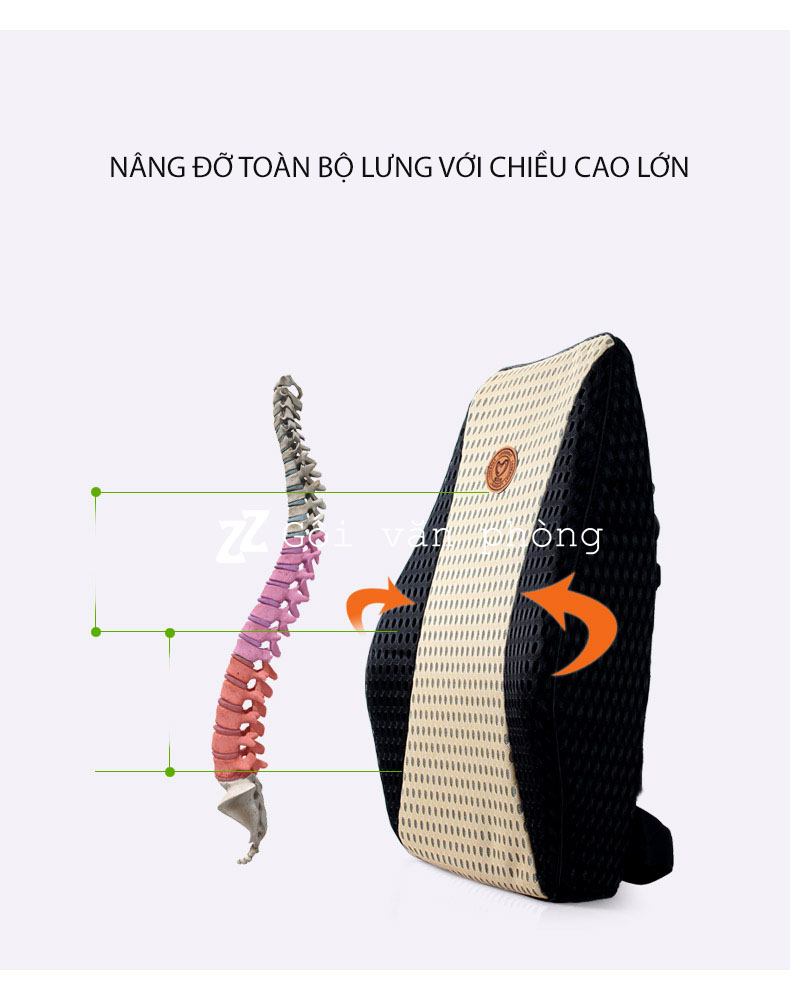 Gối tựa lưng công thái học