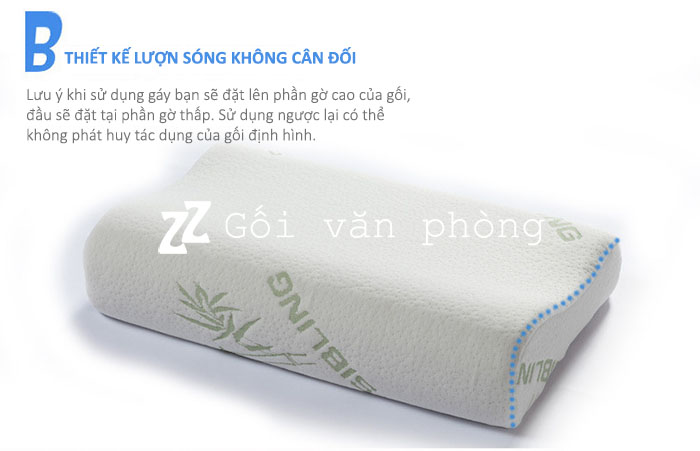 Gối cao su non lượn sóng